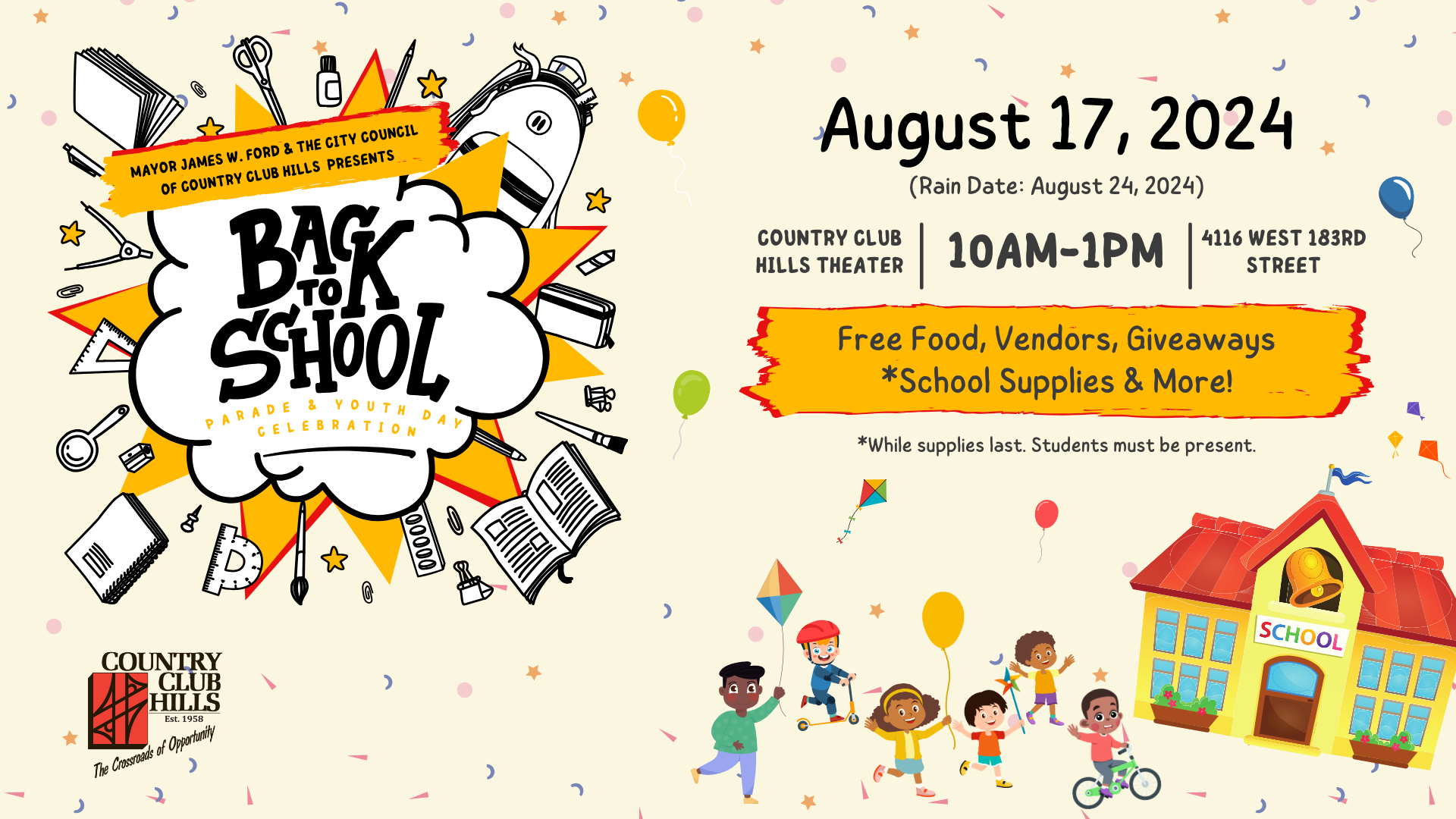 Back to School Parade & Youth Celebration